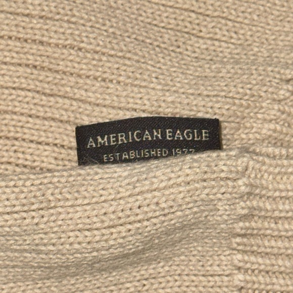 VTG Y2K American Eagle Outfitters Men's L Striped Knit Sweater Ribbed Pullover - Picture 10 of 13